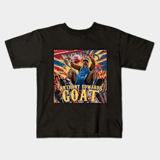 GOAT ANTHONY EDWARDS Kids T-Shirt